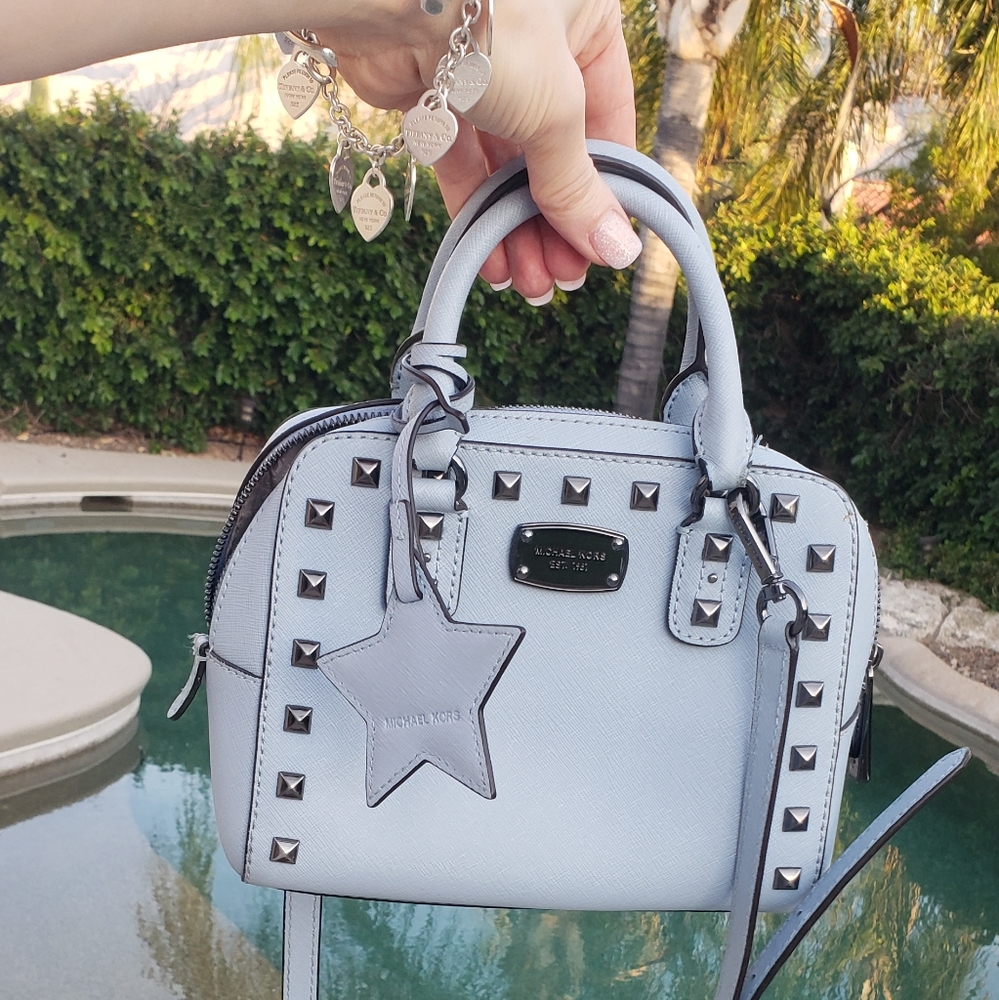 Michael Kors EUC like new Studded Mini   Saffiano Leather Satchel crossbody